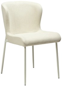 GLAM ČALÚNENÁ STOLIČKA bone/bone