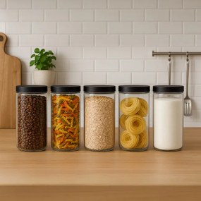 Sada deviatich nádob FRASCO priesvitná (9 ks)