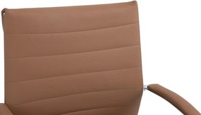 Kancelárska stolička Oakland - koža - Svetlo Hnedá