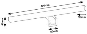 Rabalux OLIRO LED kúpeľňové svietidlo 75051