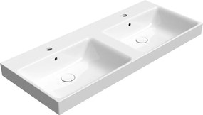 GSI GSI, NUBES keramické dvojumývadlo 120x50cm, biela ExtraGlaze, 9625111