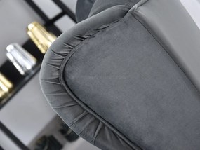 Relaxačné kreslo Margis (sivá + čierna). Akcia -20%. Vlastná spoľahlivá doprava až k Vám domov. 1136089