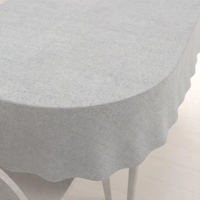 Biante Dekoračný oválny obrus Porto PRT-003 Sivá režná 100x140 cm