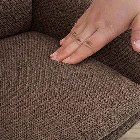 Jedálenská stolička Pickett - látka - hnedá