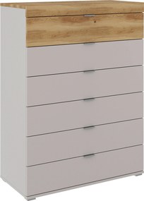 XXXLutz KOMODA, dub, farba duba, svetlosivá, 90/123/47 cm Dieter Knoll - Komody - 000003009620