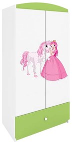 Skriňa Babydreams Zelená – Princezná 2