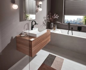 Hansgrohe Vivenis, umývadlová batéria 250, EcoSmart, čierna matná, 75042670