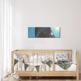 Obraz - Architektúra (s hodinami) (90x30 cm)