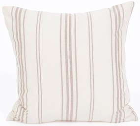Bavlnená obliečka na vankúš Natural 40 × 40 cm - Prúžky béžové