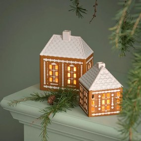 KÄHLER Porcelánový svietnik Gingerbread Lighthouse Medium