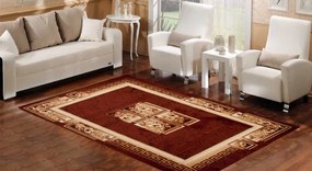 Kusový koberec ATLAS quatro - hnedý/béžový