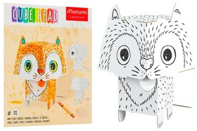 MCH-000101 Detská 3D omaľovánka - Zvieratká Mačka