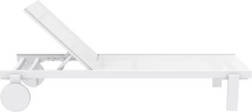 CASABLANCA záhradné lehátko white/white