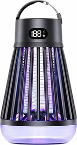 Lean Elektrická lampa na komáre s UV svetlom - čierna