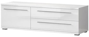 TV stolík Piano TV150-1K2F/PN-70/KA/70 lakované crystal white