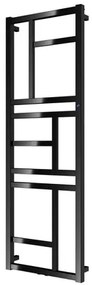 HOPA Mondrian kombinovaný radiátor 144x50 cm čierny matný RADMON501431SP