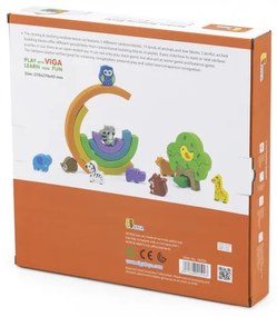Kocky na rovnováhu Viga 44590 dúha