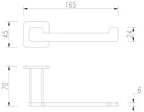OMNIRES NL80510BL - Držiak toaletného papiera NELSON matná čierna