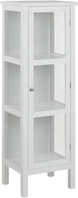 Biela vitrína Actona Eton, výška 136 cm