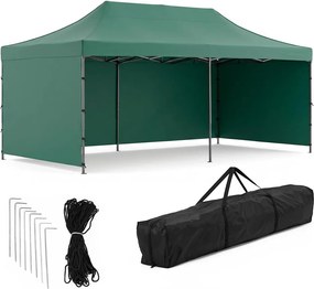 SPRINGOS Nožnicový záhradný stan 3×6 m – zelený, obchodný pavilón na podujatia GP0009
