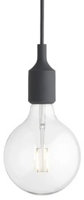 Muuto Závesná LED lampa E27, dark grey 13340