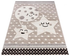 Detský kusový koberec Tri kamaráti béžový 133x190cm