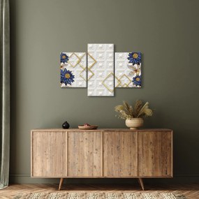 Obraz - Diamantové kvety (90x60 cm)