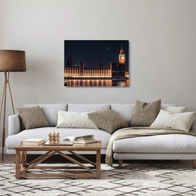 Sklenený obraz Big Benu v Londýne (70x50 cm)