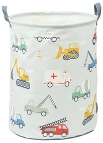 A Little Lovely Company - úložný kôš na hračky - vozidlá