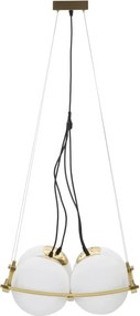 Závesný luster Japany 45 cm zlatý/biely