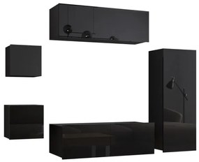 Nástenná skrinka CALABRINI 34x105 cm čierna