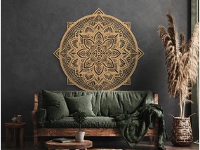 drevko Drevená mandala Vášeň Rozmer obrazu: 120 x 120 cm, Farba dekorácie: Čierna