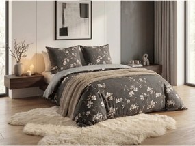 Flanelové obliečky z mikrovlákna BLOSSOM sivé Rozmer obliečky: 70 x 90 cm | 140 x 200 cm