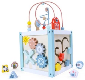 Drevená vzdelávacia kocka, Ecotoys