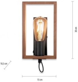 Leuchten Direkt 15654-18 - Nástenné svietidlo FRANKY 1xE27/60W/230V