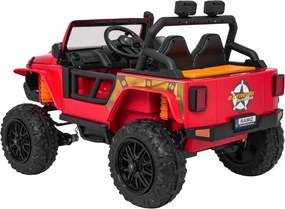 Elektrické autíčko Jeep Monster červené