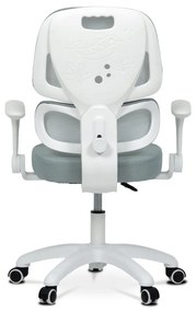 Detská pracovná stolička NANDU — sieť / látka, mentolová