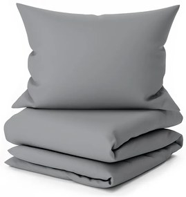 Bavlnené obliečky Lux sivé knoflík