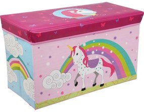 Detský úložný box Jednorožec, 60 x 30 x 35 cm