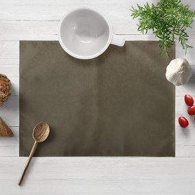 Biante Zamatové prestieranie na stôl SV-031 Hnedá khaki 30x40 cm
