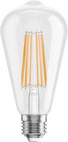 Mexen Vintis, LED filamentová žiarovka E27, ST64, 10 W, teplá biela 2700K, číra, L152-E27-1027-00