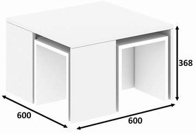 Konferenčný stolík Ortanca White