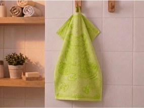 Detský uterák BEBÉ žabička zelený 30x50 cm