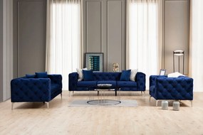 Luxusná dvojmiestna pohovka ComoDeluxe - námornícka modrá