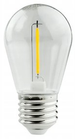 ECOLIGHT LED žiarovka E27 - S14 - 1W - 100lm - teplá biela