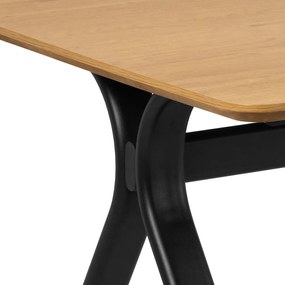 Jedálenský stôl s doskou v dubovom dekore 100x200 cm Bristol – Actona
