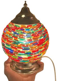 Stolná lampa mosaic orient Globe beads PATCHWORK Ø15