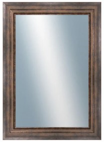 DANTIK - Zrkadlo v rámu, rozmer s rámom 50x70 cm z lišty TRITON široký meď (2951)