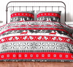 Flanelové DELUXE obliečky Homa HARNA CHRISTMAS 140x200 cm