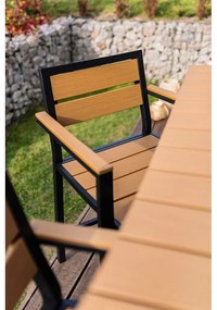 Záhradná jedálenská súprava v prírodnej farbe pre 4 osoby Nova – Bonami Selection